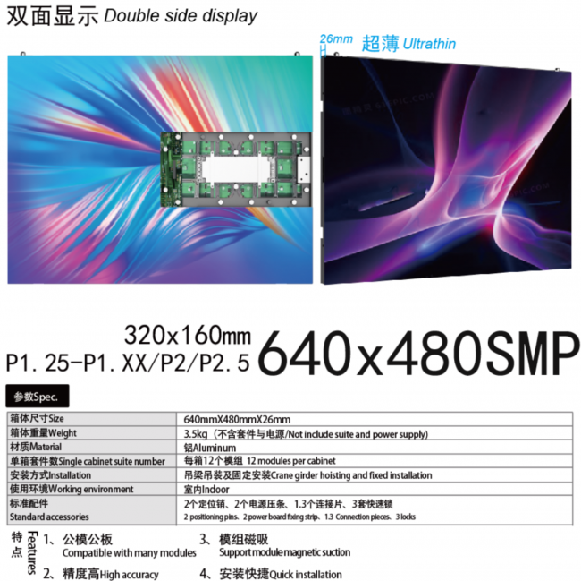 640480SMP雙面顯示